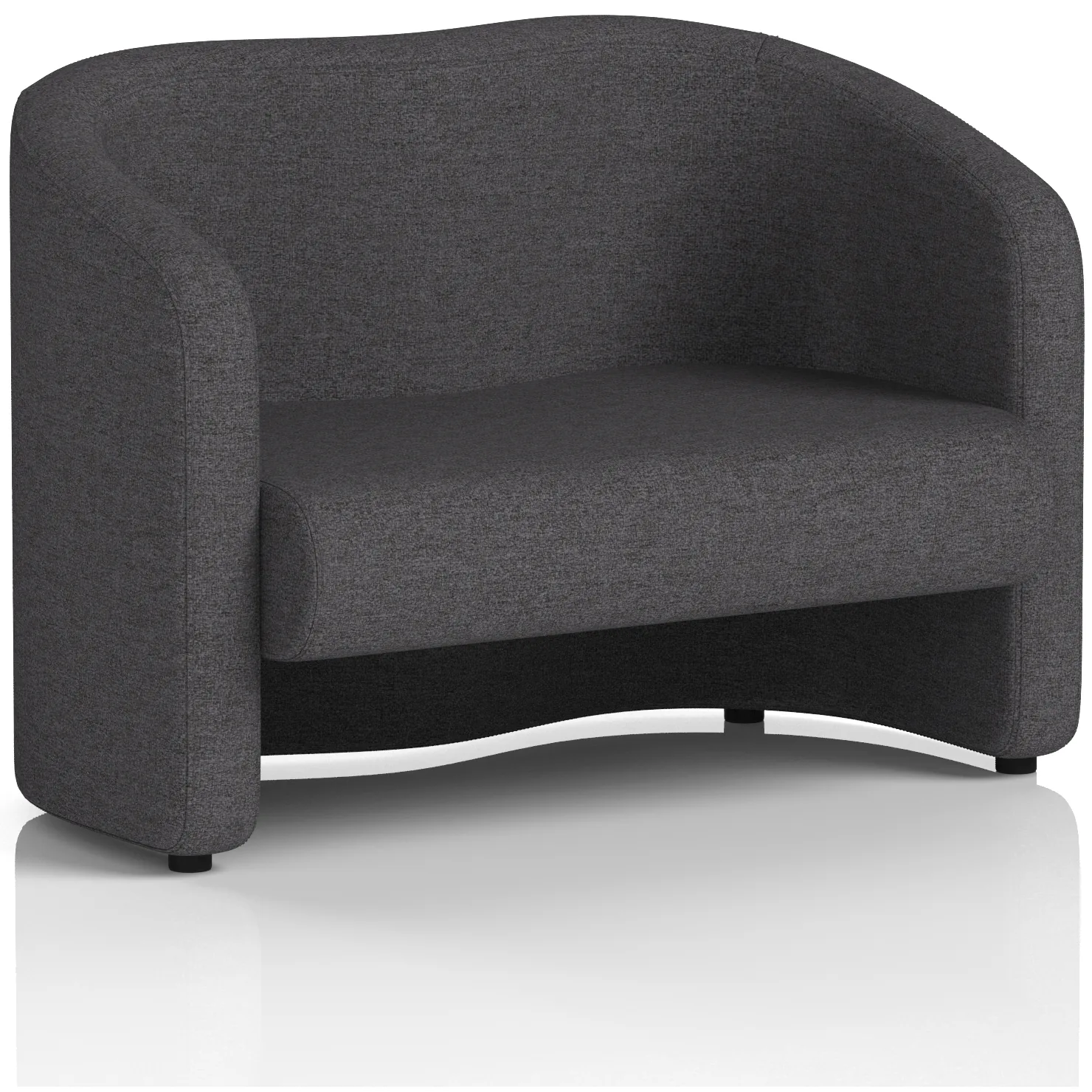 Lamport 2 Seater Curved Office Sofa
