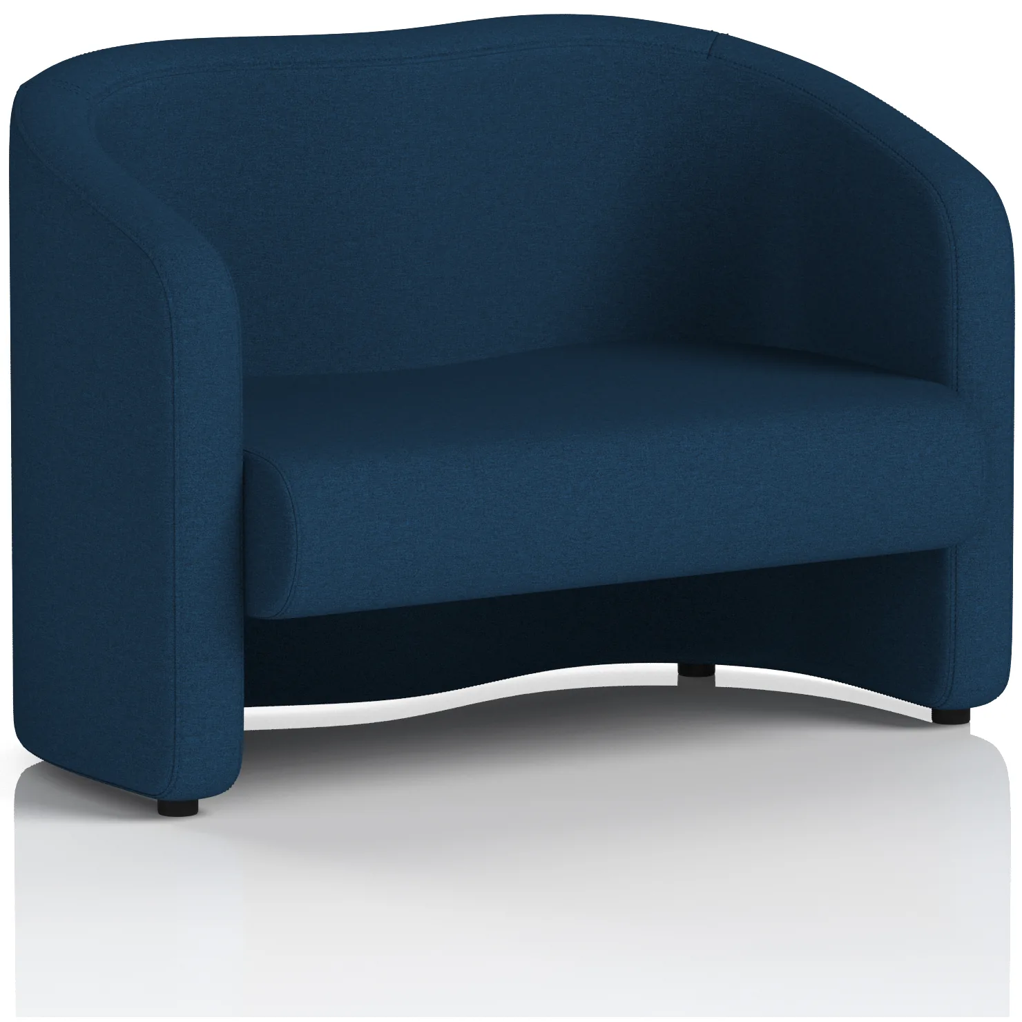 Lamport 2 Seater Curved Office Sofa