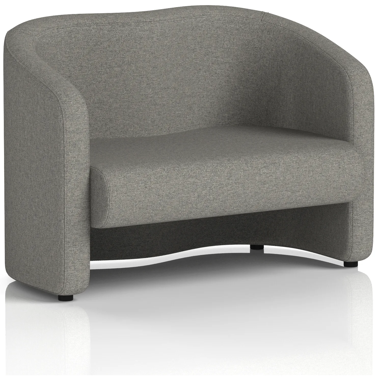 Lamport 2 Seater Curved Office Sofa
