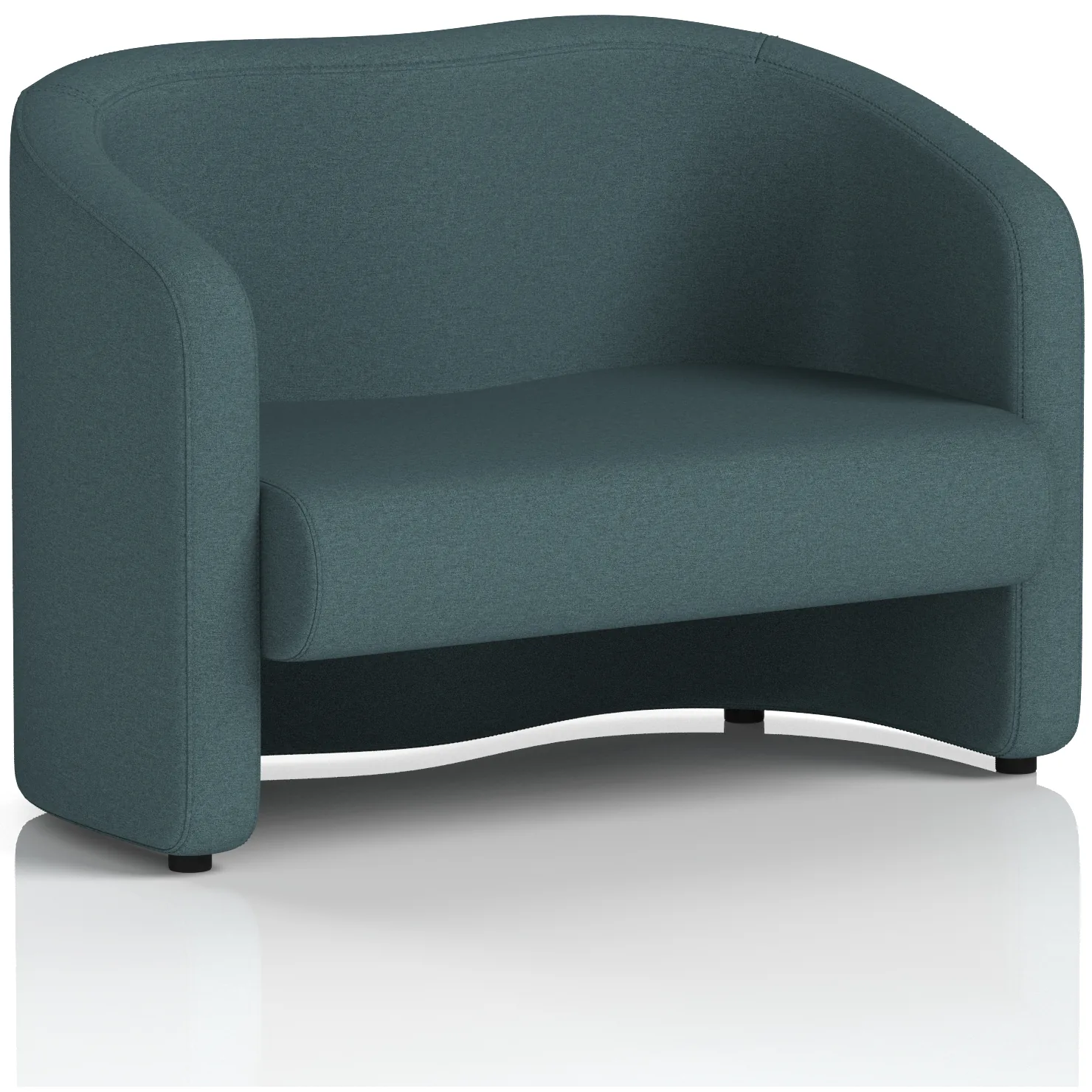 Lamport 2 Seater Curved Office Sofa