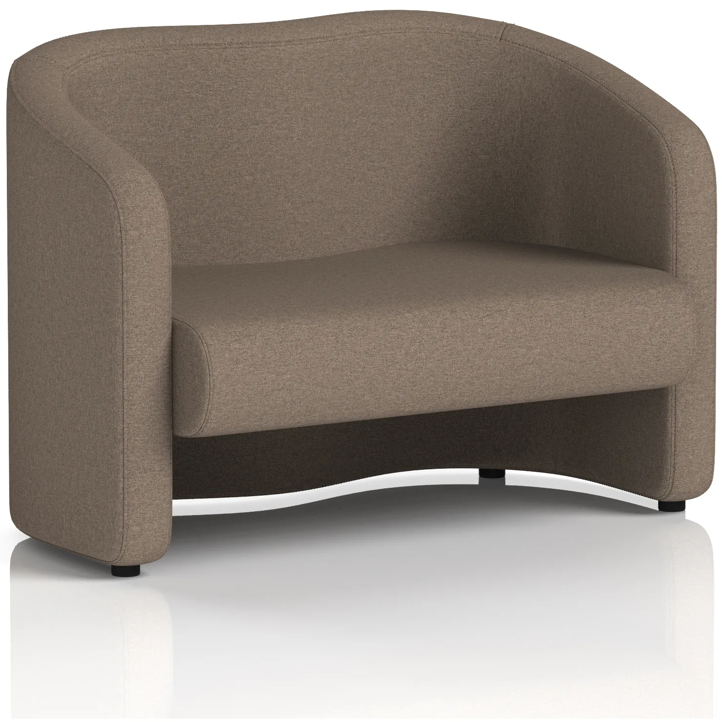 Lamport 2 Seater Curved Office Sofa