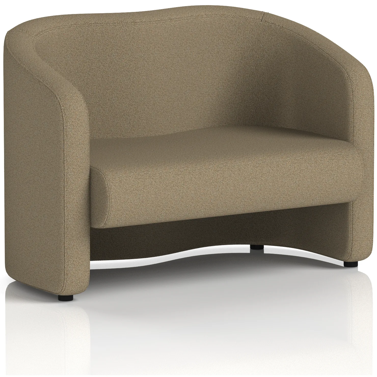 Lamport 2 Seater Curved Office Sofa