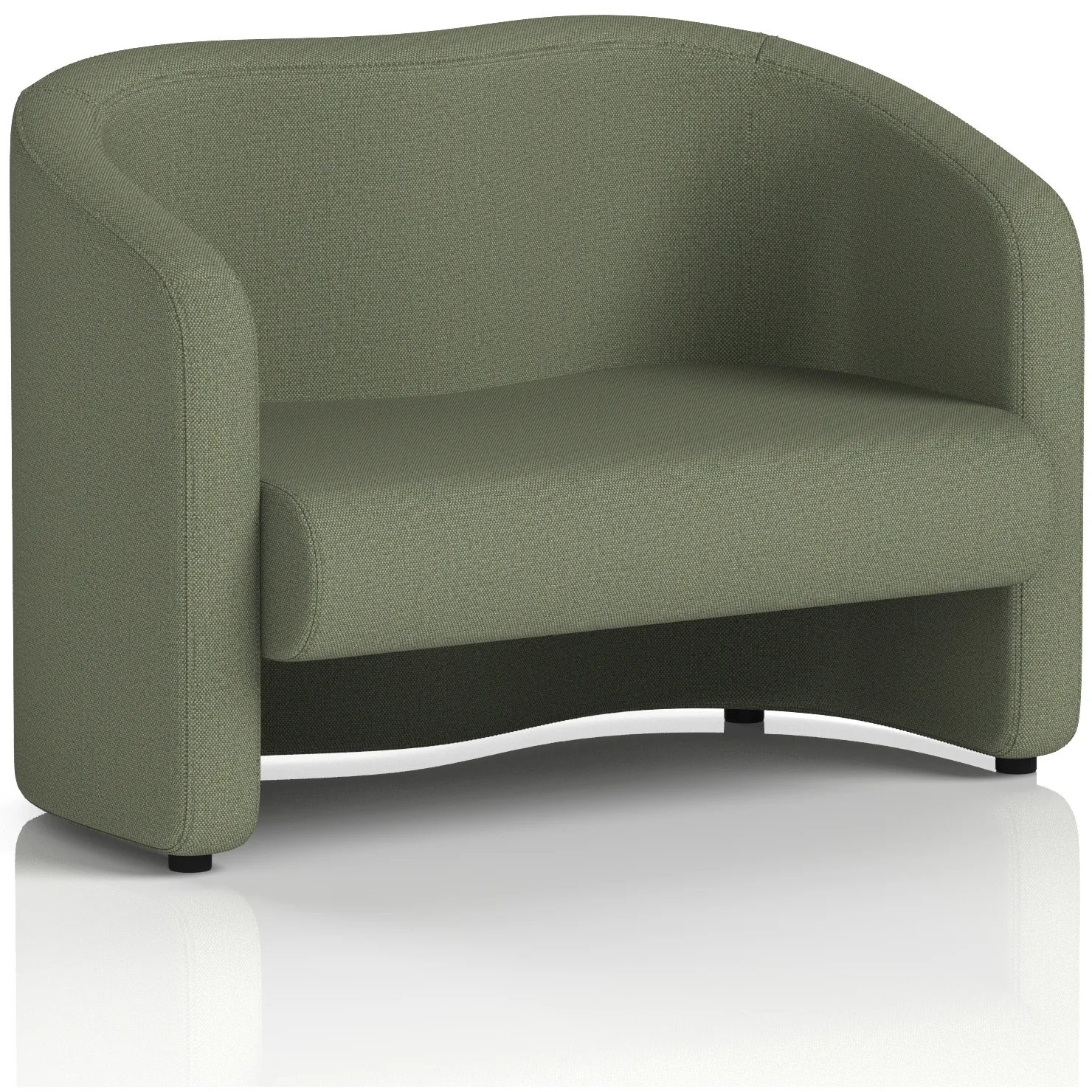 Lamport 2 Seater Curved Office Sofa