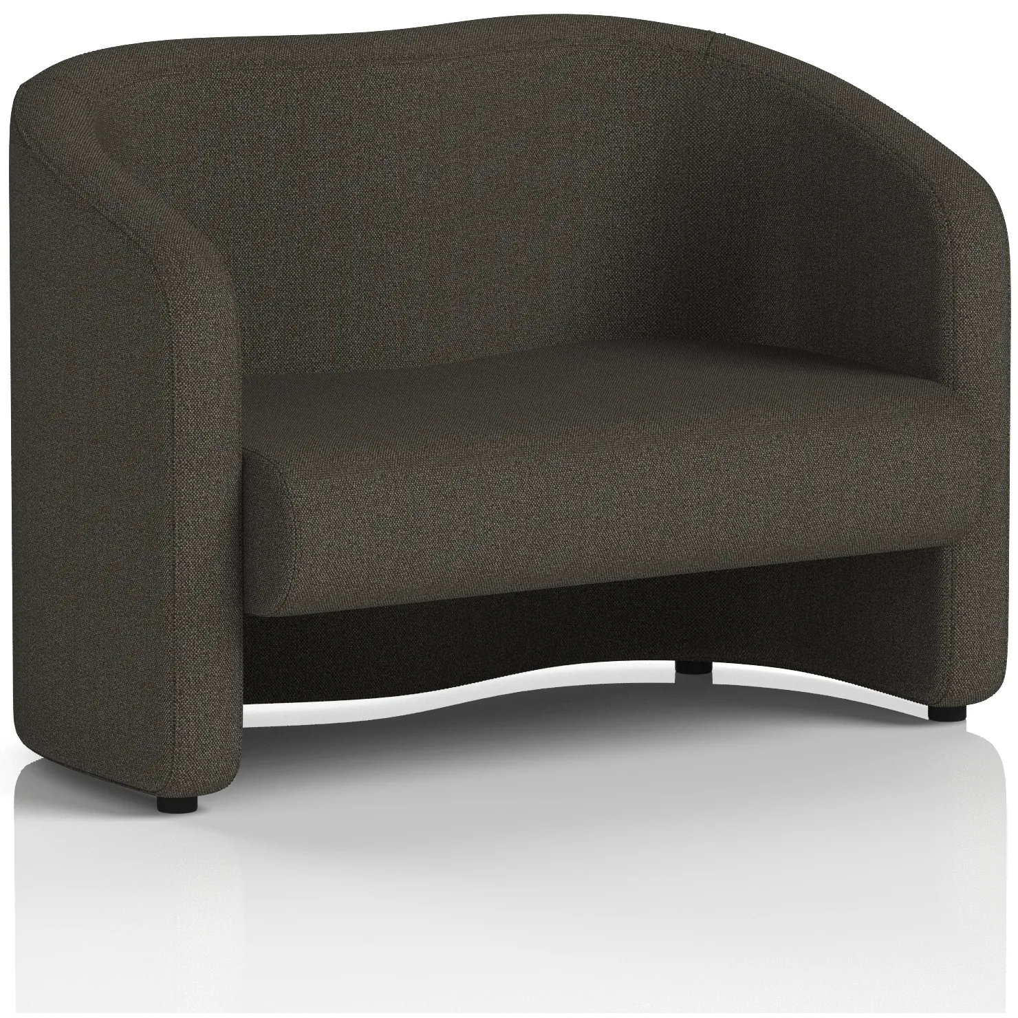 Lamport 2 Seater Curved Office Sofa