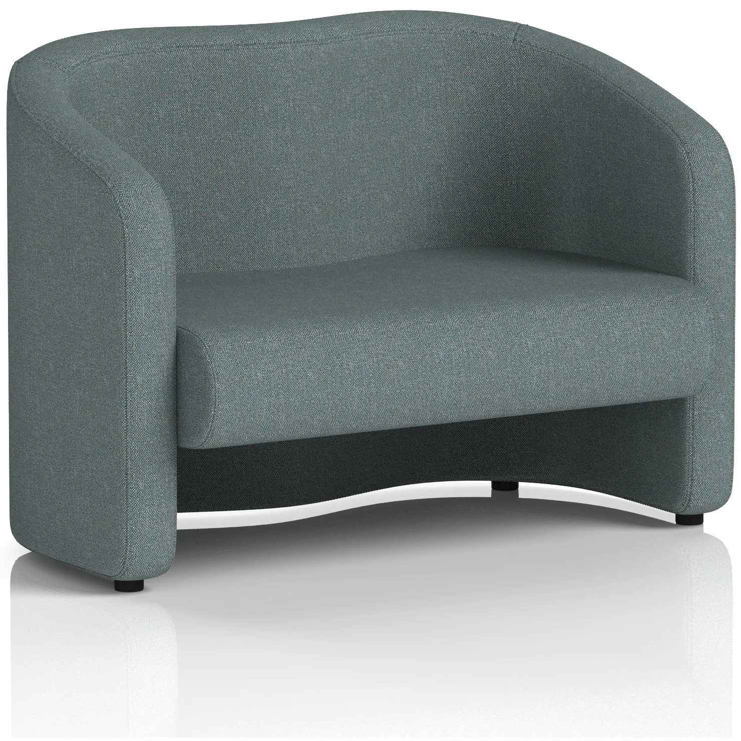 Lamport 2 Seater Curved Office Sofa