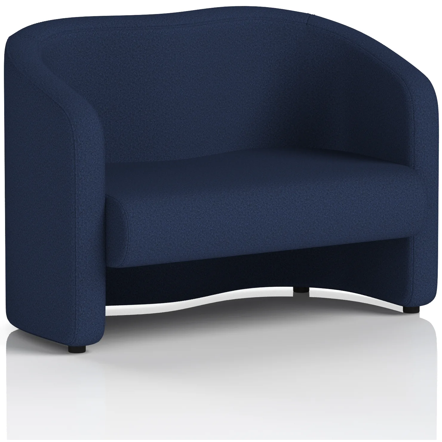 Lamport 2 Seater Curved Office Sofa