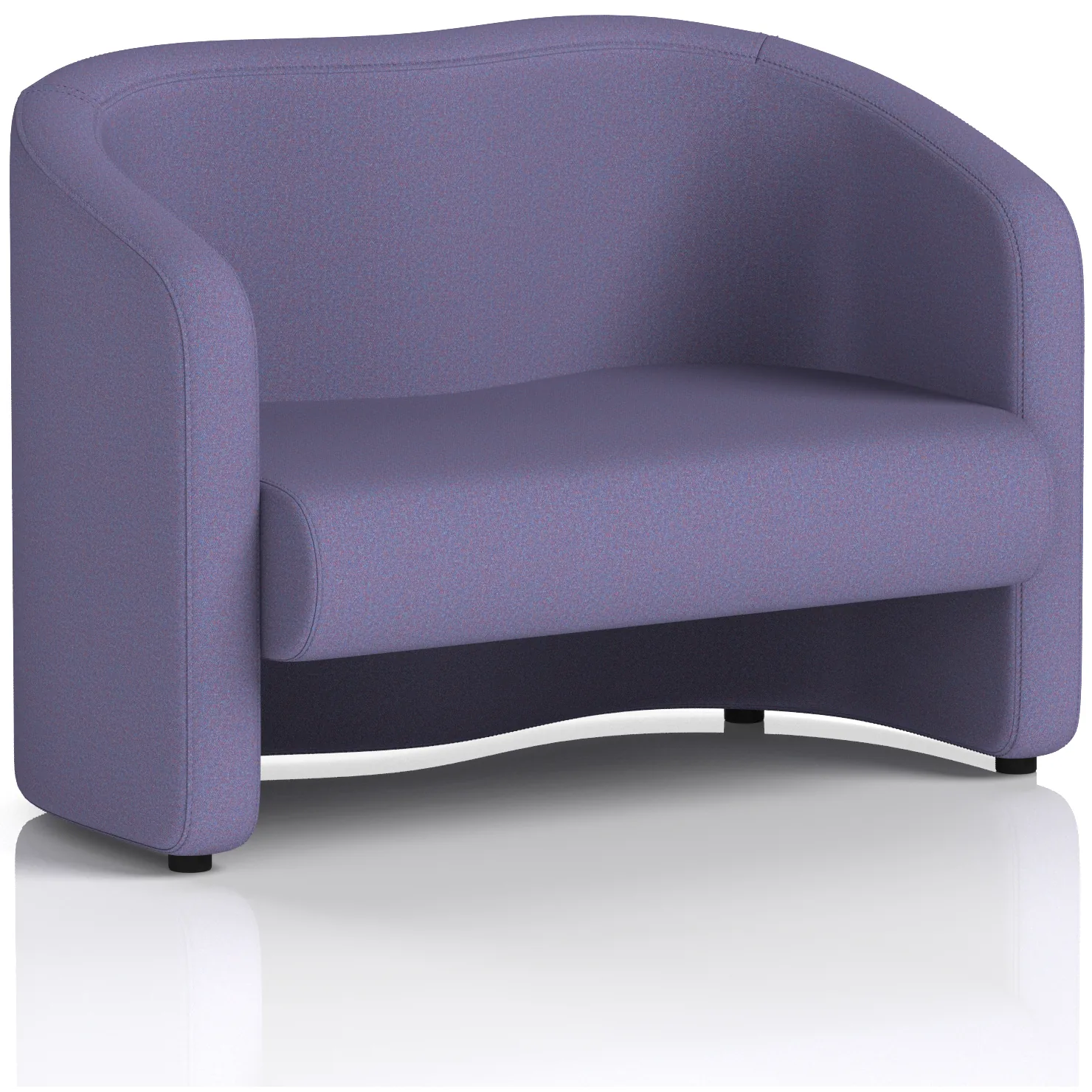 Lamport 2 Seater Curved Office Sofa