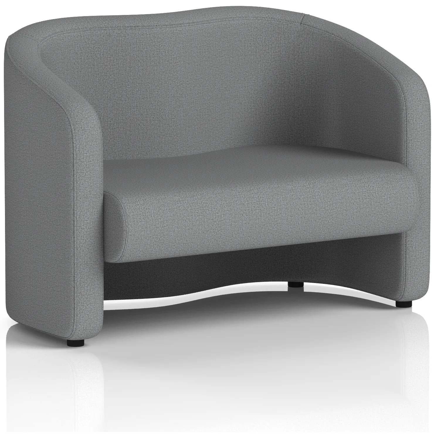 Lamport 2 Seater Curved Office Sofa