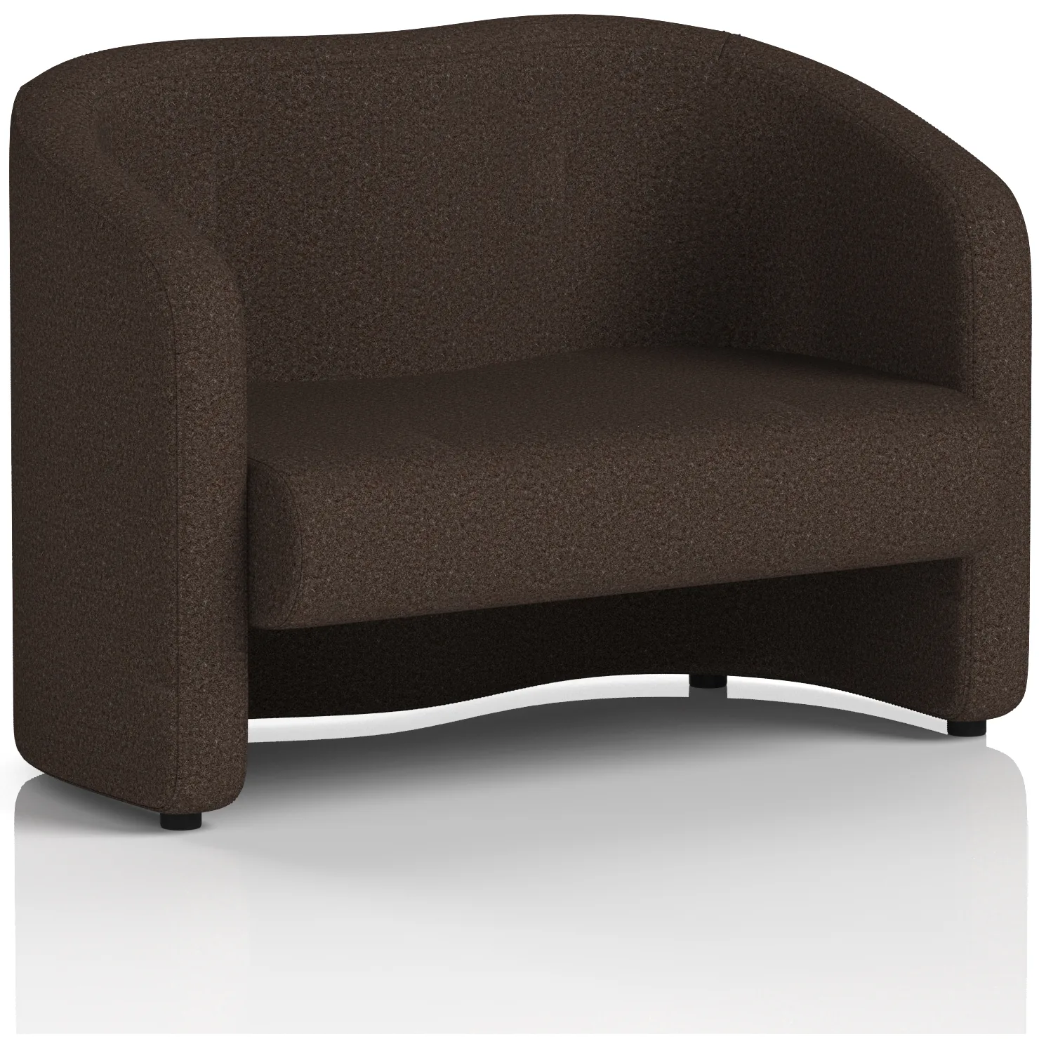 Lamport 2 Seater Curved Office Sofa