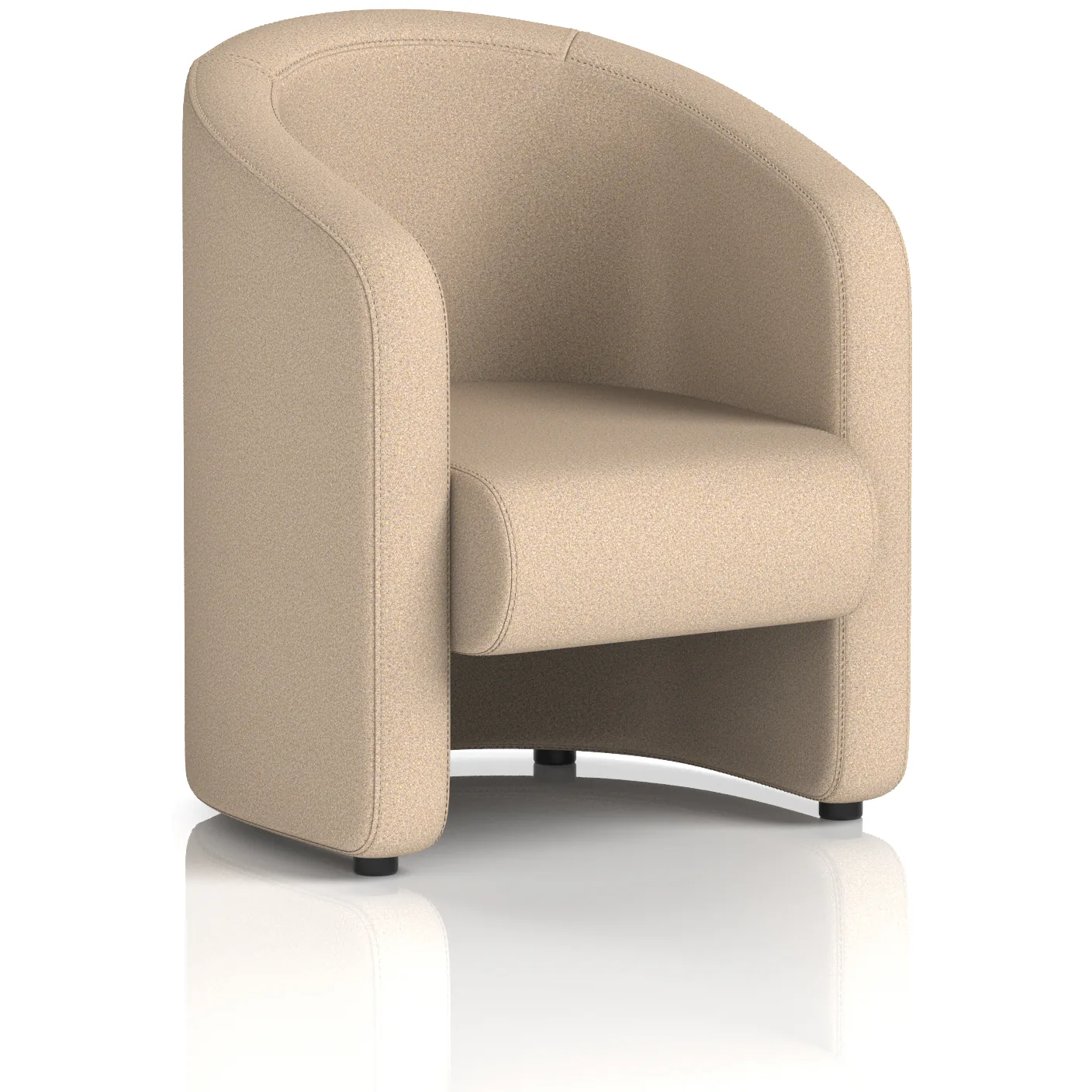 Lamport Curved Back Office Lounge Armchair