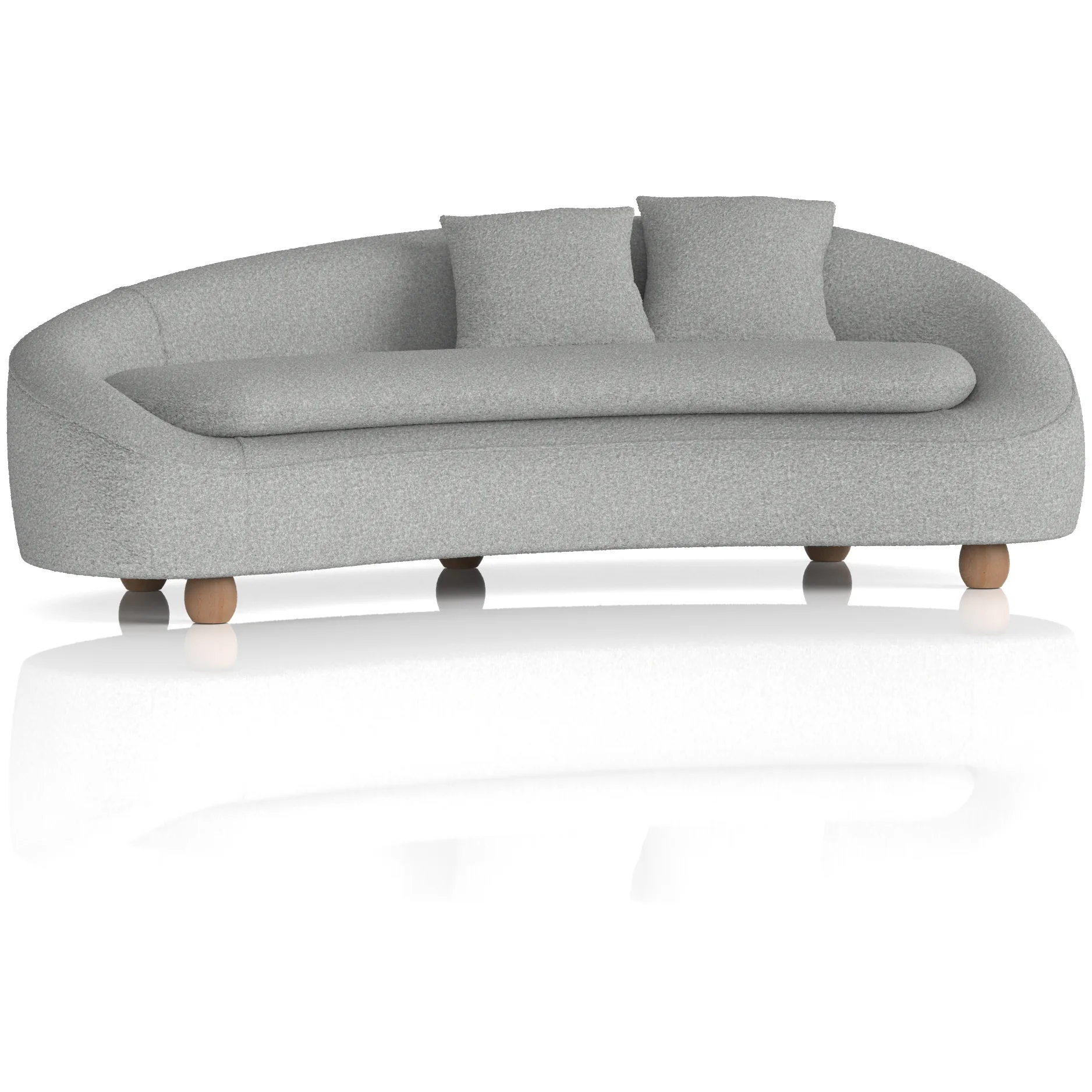 Mimi 3 Seater Curved Sofa