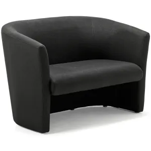 Neo Twin Seater Black Office Reception Tub Sofa