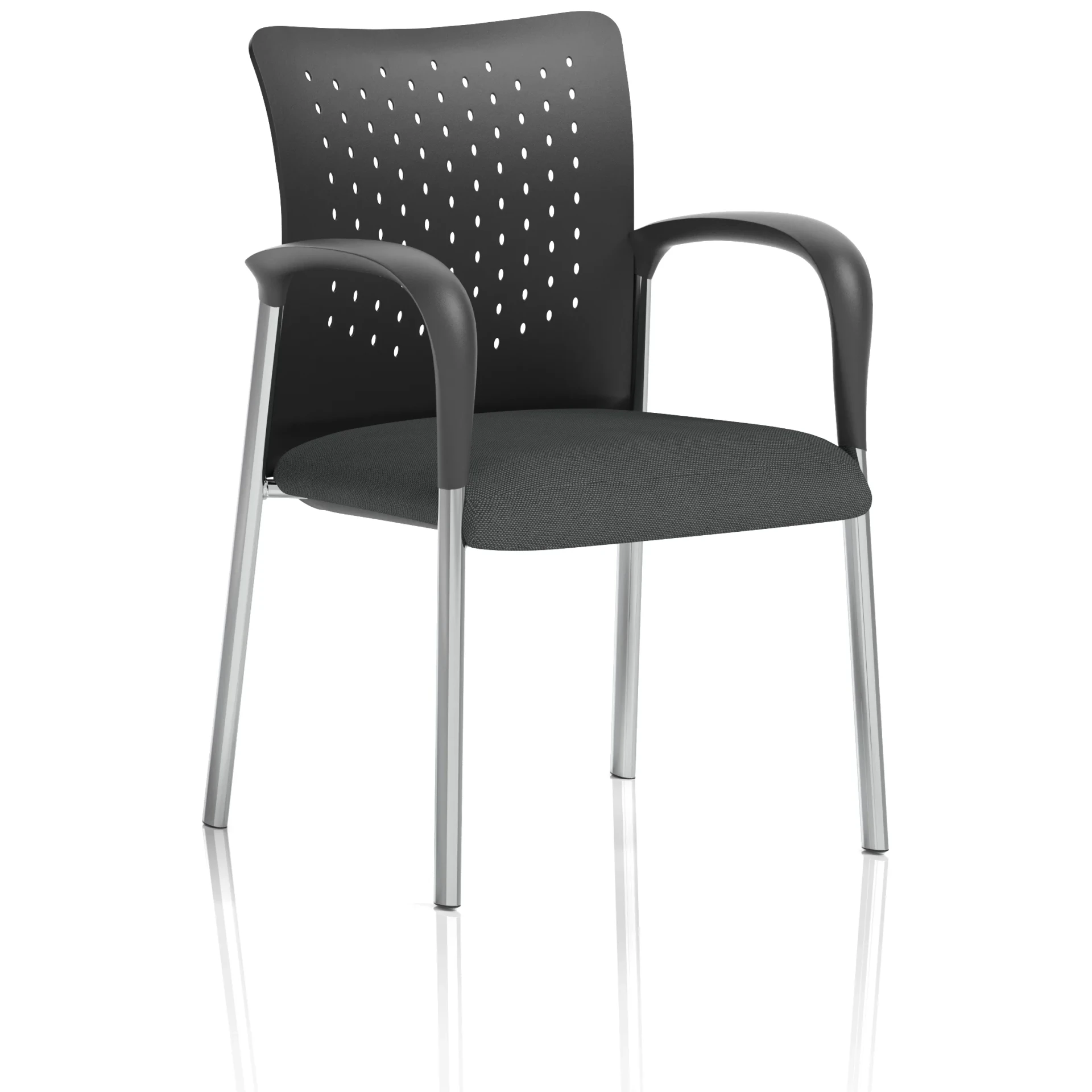 Academy Heavy Duty Stacking Medium Back Visitor Office Chair