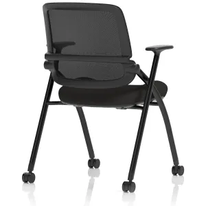 Capra Mesh Back Folding Office Training Chair With Sliding Arms