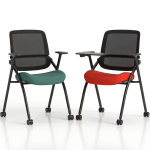 Capra Mesh Back Folding Office Training Chair with Sliding Arms
