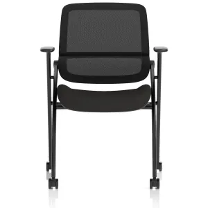 Capra Mesh Back Folding Office Training Chair With Sliding Arms