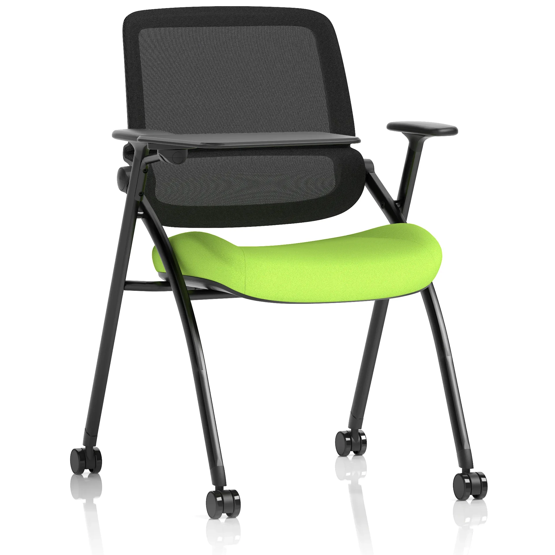 Capra Mesh Back Folding Office Training Chair with Sliding Arms