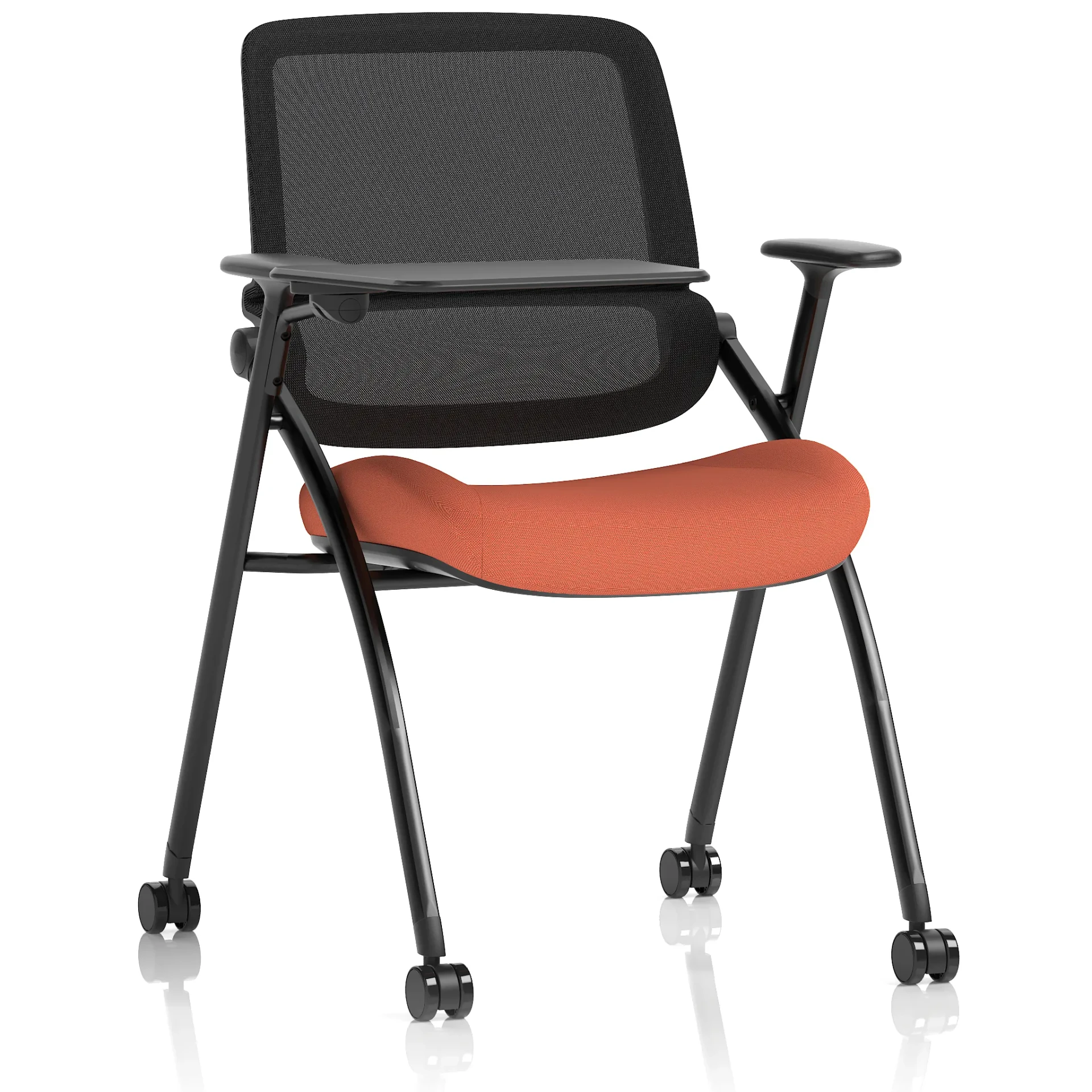 Capra Mesh Back Folding Office Training Chair with Sliding Arms