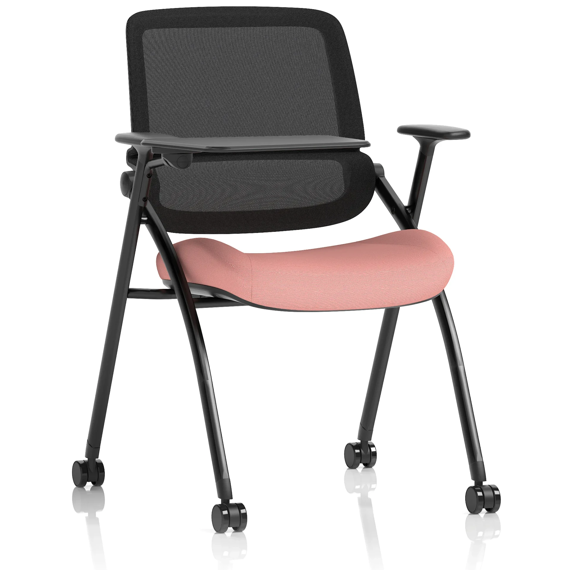 Capra Mesh Back Folding Office Training Chair with Sliding Arms