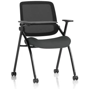 Capra Mesh Back Folding Office Training Chair with Sliding Arms