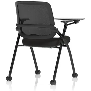 Capra Mesh Back Folding Office Training Chair with Sliding Arms