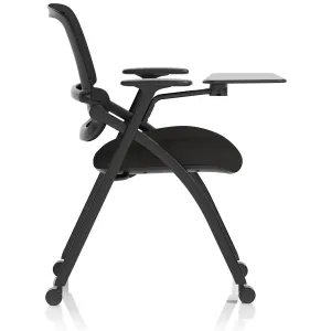 Capra Mesh Back Folding Office Training Chair with Sliding Arms