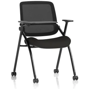 Capra Mesh Back Folding Office Training Chair with Sliding Arms
