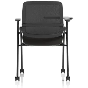 Capra Mesh Back Folding Office Training Chair with Sliding Arms