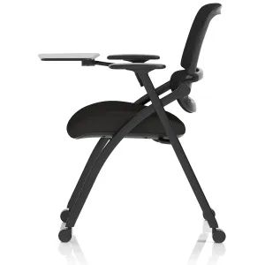 Capra Mesh Back Folding Office Training Chair with Sliding Arms