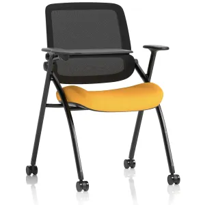 Capra Mesh Back Folding Office Training Chair with Sliding Arms