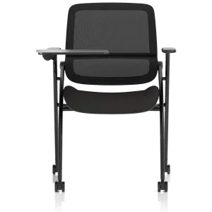 Capra Mesh Back Folding Office Training Chair with Sliding Arms