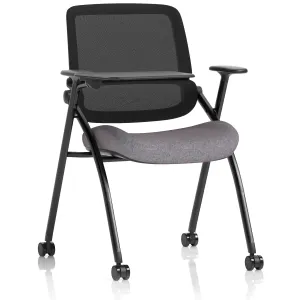 Capra Mesh Back Folding Office Training Chair with Sliding Arms