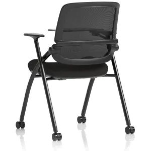 Capra Mesh Back Folding Office Training Chair with Sliding Arms