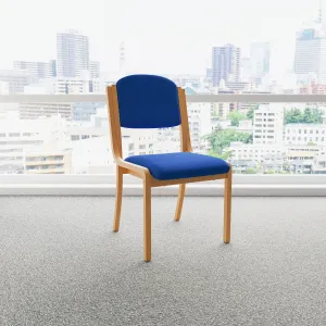 Madrid Wooden Frame Visitor Chair with Arms