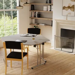 Madrid Wooden Frame Visitor Chair with Arms
