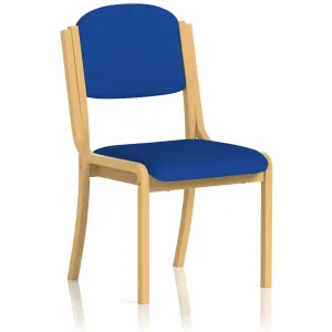 Madrid Beech Wooden Frame Padded Fabric Visitor Chair