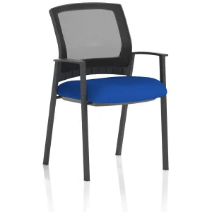 Metro Medium Mesh Back Stacking Visitor Chair with Arms