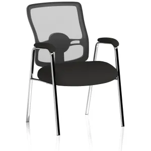 Portland Medium Mesh Back (Straight Leg) Visitor Chair with Arms