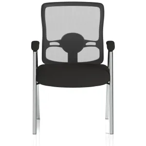Portland Medium Mesh Back (Straight Leg) Visitor Chair with Arms