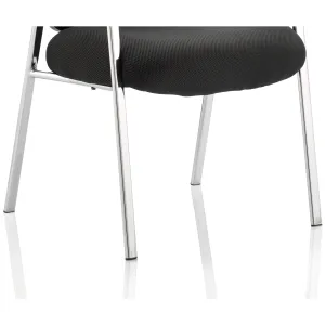 Portland Medium Mesh Back Chrome Straight Leg Visitor Chair