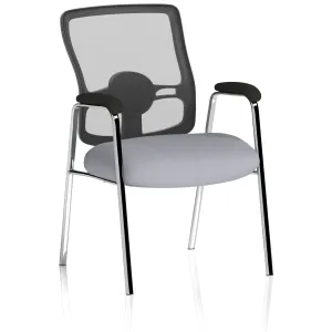 Portland Medium Mesh Back Chrome Straight Leg Visitor Chair