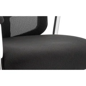 Portland Medium Mesh Back Chrome Straight Leg Visitor Chair