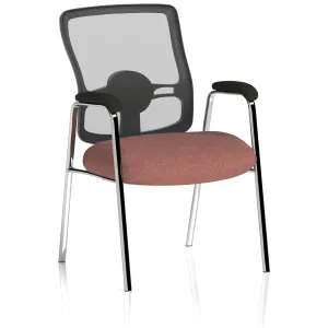 Portland Medium Mesh Back Chrome Straight Leg Visitor Chair