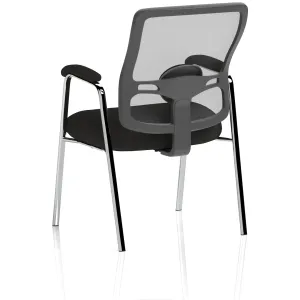Portland Medium Mesh Back Chrome Straight Leg Visitor Chair