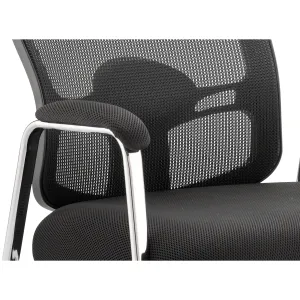 Portland Medium Mesh Back Chrome Straight Leg Visitor Chair