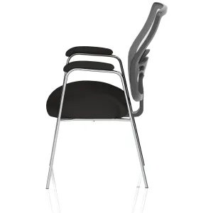 Portland Medium Mesh Back Chrome Straight Leg Visitor Chair