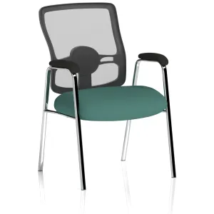 Portland Medium Mesh Back Chrome Straight Leg Visitor Chair