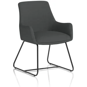Quote Sculpted Sled Base Office Reception Chair