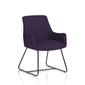 Quote Sculpted Sled Base Office Reception Chair