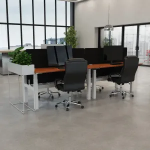 Air Back-to-Back Electric Height Adjustable Bench Desk